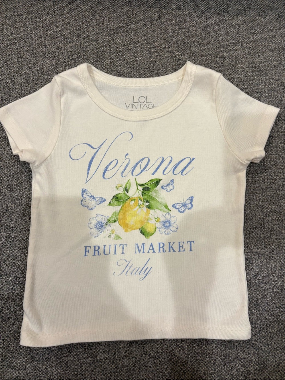 L.O.L. Vintage White Short Sleeve Kids Tee